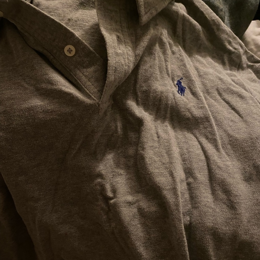 Several polo shirts . Choose color. All shirt have been worn by big kids boys .
